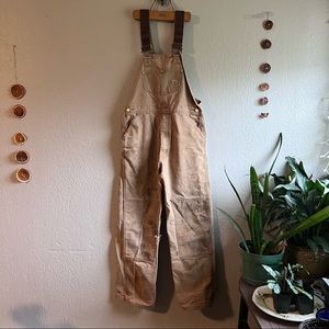 Perfectly Distressed Carhartt Overalls, Adult Small, Kids XL